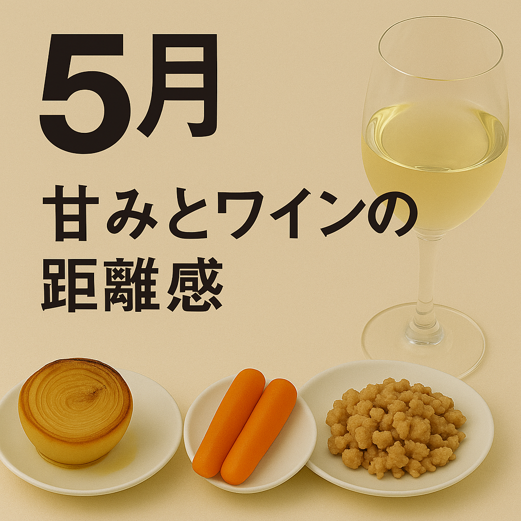 5月｜甘味とワインの距離感